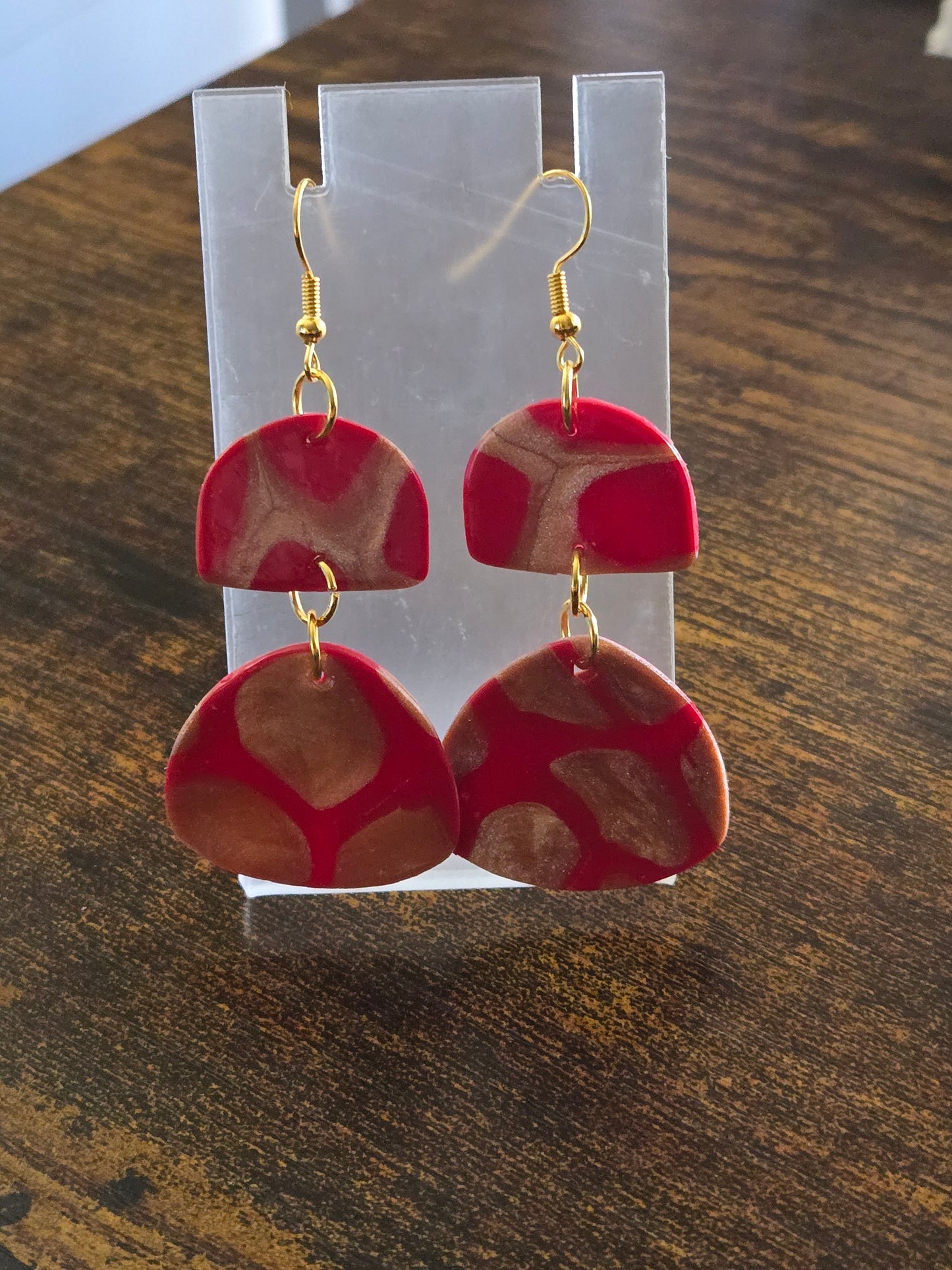 Red Lava Luxe Dangles