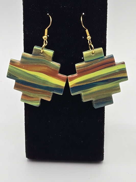 Southwest Sunset Polymer Clay Earrings