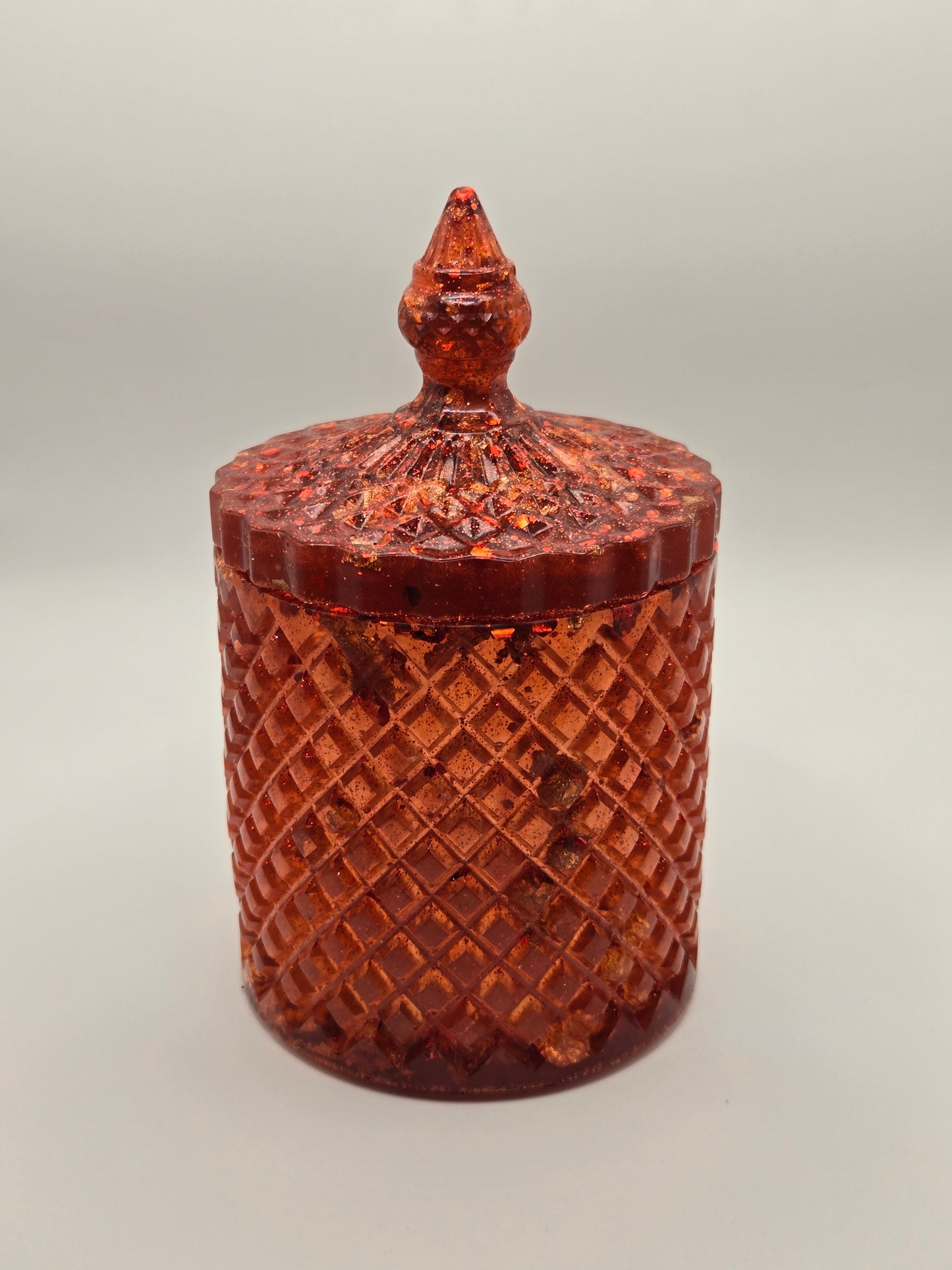 Crimson Crush – Decorative Resin Jar