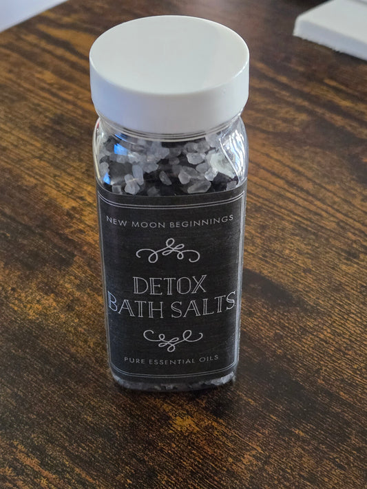 Detox Bath Salts – Charcoal + Mint Blend