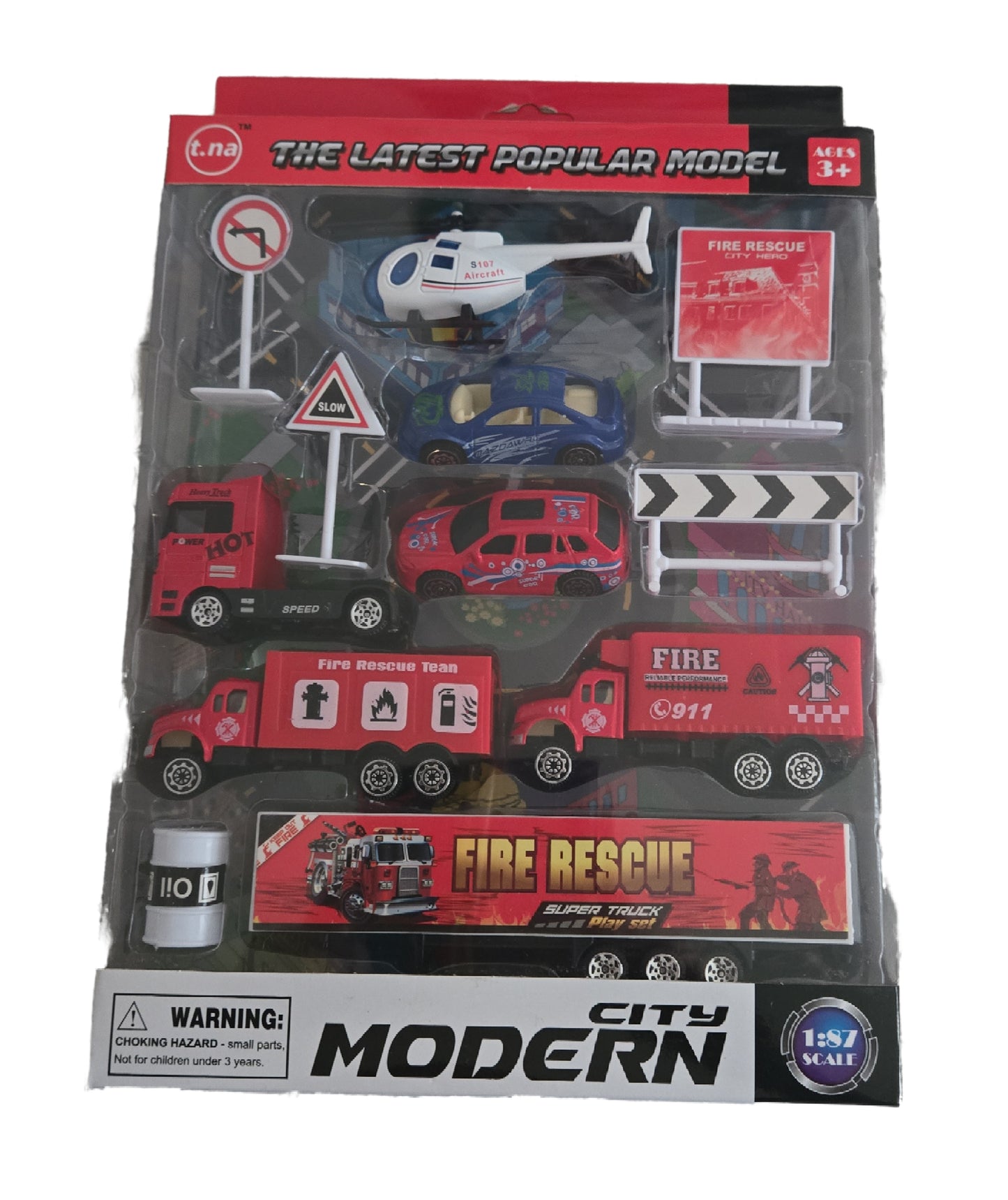 🔥 City Modern Fire Rescue Vehicle Play Set – Xavier’s Pick!